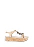 Main View - Click To Enlarge - JIMMY CHOO - 'Nerine' patent leather tassel flatform sandals
