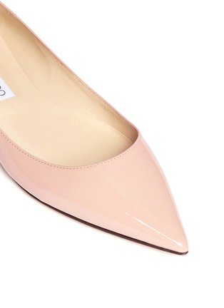 Detail View - Click To Enlarge - JIMMY CHOO - 'Alina' patent skimmer flats