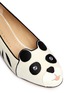 Detail View - Click To Enlarge - CHARLOTTE OLYMPIA - 'Panda' velvet flats