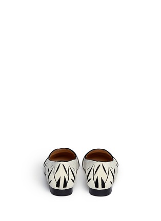Back View - Click To Enlarge - CHARLOTTE OLYMPIA - 'Panda' velvet flats