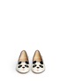 Figure View - Click To Enlarge - CHARLOTTE OLYMPIA - 'Panda' velvet flats