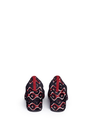 Back View - Click To Enlarge - STUART WEITZMAN - 'Pipe Pronto' tapestry embroidered pumps