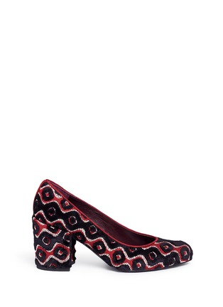 Main View - Click To Enlarge - STUART WEITZMAN - 'Pipe Pronto' tapestry embroidered pumps