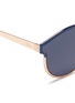 Detail View - Click To Enlarge - DIOR - 'Dior Symmetric' round frame metal sunglasses