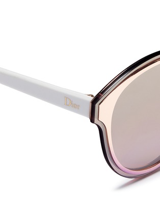 Detail View - Click To Enlarge - DIOR - 'Dior Nightfall' acetate temple metal round mirror sunglasses
