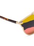 Detail View - Click To Enlarge - DIOR - 'Dior So Real A' stripe mirror panto sunglasses