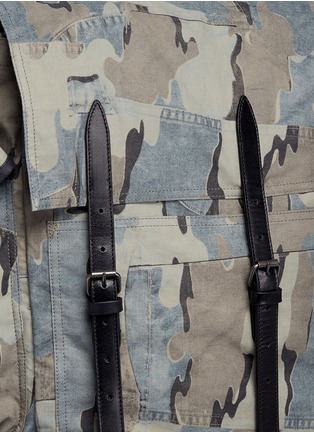  - DRIES VAN NOTEN - Camouflage print twill backpack