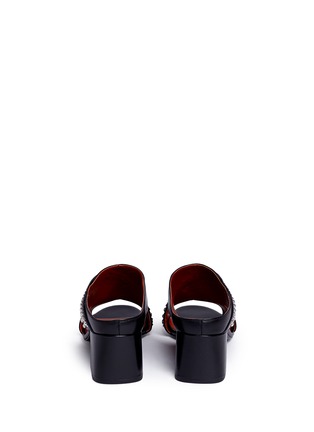 Back View - Click To Enlarge - 3.1 PHILLIP LIM - 'Cube' dome stud calfskin leather mules