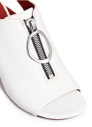 Detail View - Click To Enlarge - 3.1 PHILLIP LIM - 'Drum' zip front slingback leather sandals