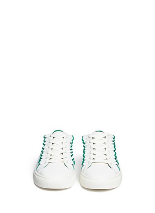 Front View - Click To Enlarge - TORY BURCH - Tory Sport ruffled leather sneakers