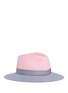 Main View - Click To Enlarge - MAISON MICHEL - 'Henrietta' colourblock rabbit furfelt fedora hat