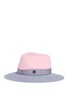 Figure View - Click To Enlarge - MAISON MICHEL - 'Henrietta' colourblock rabbit furfelt fedora hat