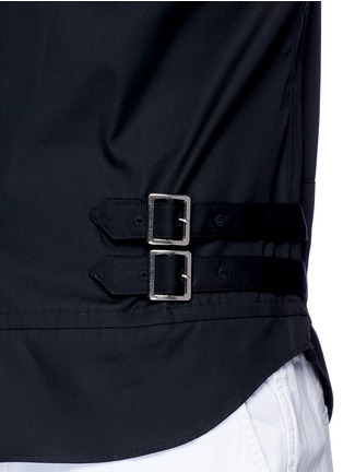 Detail View - Click To Enlarge - COMME DES GARÇONS SHIRT - Double buckle strap poplin shirt