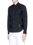 Front View - Click To Enlarge - COMME DES GARÇONS SHIRT - Double buckle strap poplin shirt