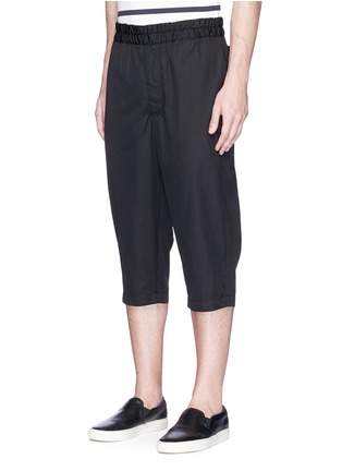 Front View - Click To Enlarge - COMME DES GARÇONS SHIRT - Cotton taffeta shorts