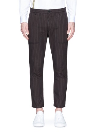 Main View - Click To Enlarge - COMME DES GARÇONS SHIRT - Stripe cotton pants