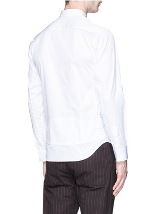 Back View - Click To Enlarge - COMME DES GARÇONS SHIRT - Belted poplin shirt