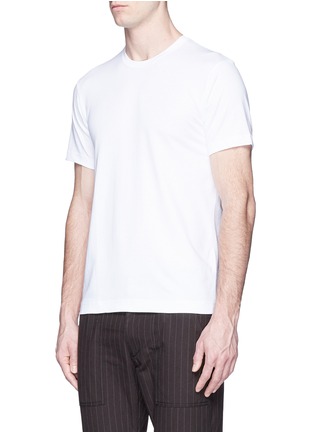 Front View - Click To Enlarge - COMME DES GARÇONS SHIRT - Logo print cotton T-shirt