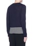 Back View - Click To Enlarge - COMME DES GARÇONS SHIRT - Cartoon print stripe hem wool sweater