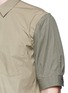 Detail View - Click To Enlarge - COMME DES GARÇONS SHIRT - Contrast sleeve hopsack shirt
