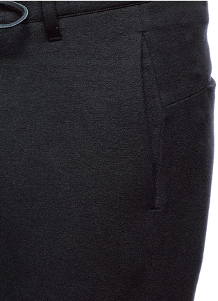 Detail View - Click To Enlarge - ATTACHMENT - Drawstring waist cropped jersey pants