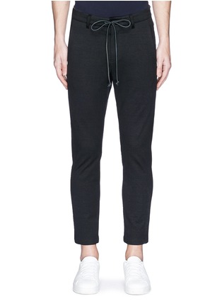 Main View - Click To Enlarge - ATTACHMENT - Drawstring waist cropped jersey pants