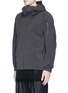 Front View - Click To Enlarge - ATTACHMENT - Hooded COOLMAX® windbreaker jacket