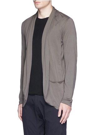Front View - Click To Enlarge - ATTACHMENT - Shawl collar cotton jersey cardigan