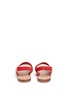 Back View - Click To Enlarge - MANSUR GAVRIEL - Cross strap suede slingback sandals