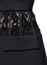 Detail View - Click To Enlarge - ALEXANDER MCQUEEN - Beaded corset waist wool-silk blazer