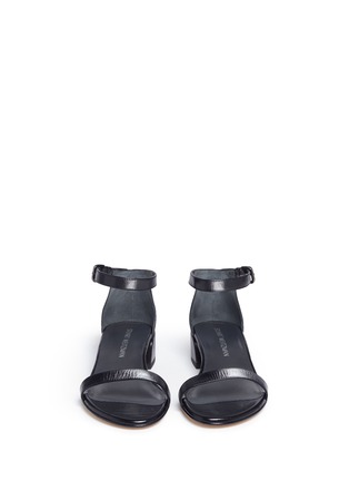 Front View - Click To Enlarge - STUART WEITZMAN - 'Nudist June' leather sandals