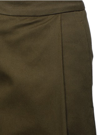 Detail View - Click To Enlarge - FFIXXED STUDIOS - 'HBCR' cotton twill pleated culottes