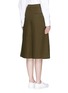 Back View - Click To Enlarge - FFIXXED STUDIOS - 'HBCR' cotton twill pleated culottes