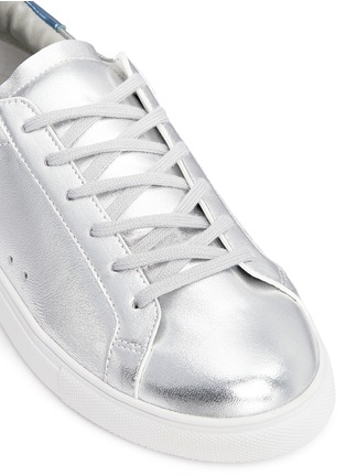 Detail View - Click To Enlarge - PEDDER RED - 'Louis' metallic leather sneakers