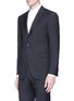 Detail View - Click To Enlarge - LANVIN - 'Attitude' stripe jacquard wool suit