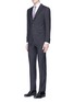 Figure View - Click To Enlarge - LANVIN - 'Attitude' stripe jacquard wool suit