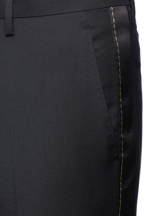 Detail View - Click To Enlarge - LANVIN - Satin trim wool tuxedo pants