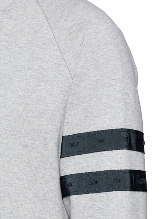Detail View - Click To Enlarge - LANVIN - Ribbon trim distressed sweatshirt