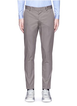 Main View - Click To Enlarge - LANVIN - Braided stripe cotton chinos
