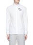 Main View - Click To Enlarge - LANVIN - Rose tattoo embroidered poplin shirt