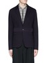 Main View - Click To Enlarge - LANVIN - Stripe trim cotton piqué soft blazer