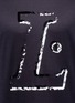 Detail View - Click To Enlarge - LANVIN - Logo velvet flock print T-shirt
