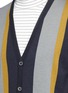 Detail View - Click To Enlarge - LANVIN - Colourblock Merino wool-cotton cardigan