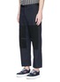Front View - Click To Enlarge - LANVIN - Contrast panel relaxed twill pants