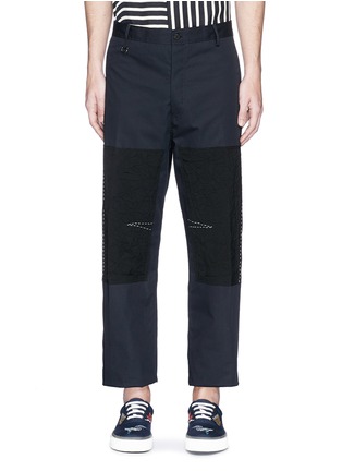 Main View - Click To Enlarge - LANVIN - Contrast panel relaxed twill pants