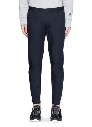 Main View - Click To Enlarge - LANVIN - Zip cuff cotton twill pants