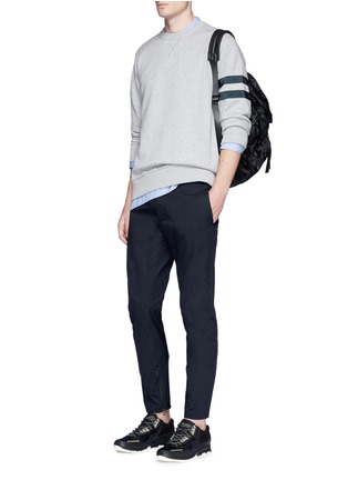 Figure View - Click To Enlarge - LANVIN - Zip cuff cotton twill pants