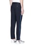 Back View - Click To Enlarge - LANVIN - Braided stripe cotton chinos