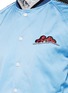 Detail View - Click To Enlarge - LANVIN - Crane embroidery patch souvenir jacket