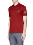 Front View - Click To Enlarge - LANVIN - Embroidered patch polo shirt